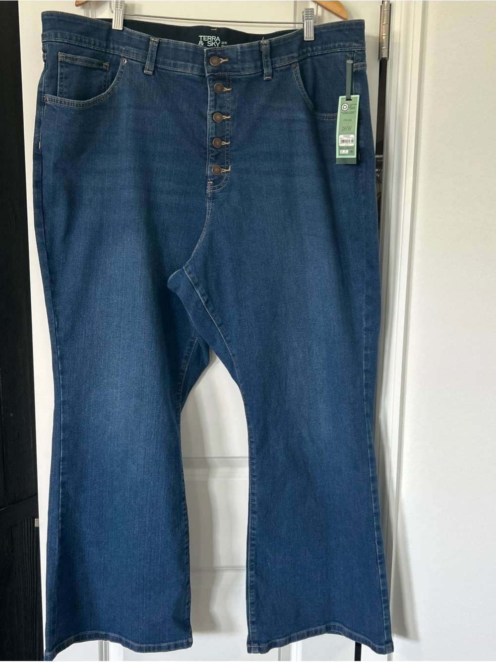 Terra And Sky Flare Leg Jeans 26W- NWT